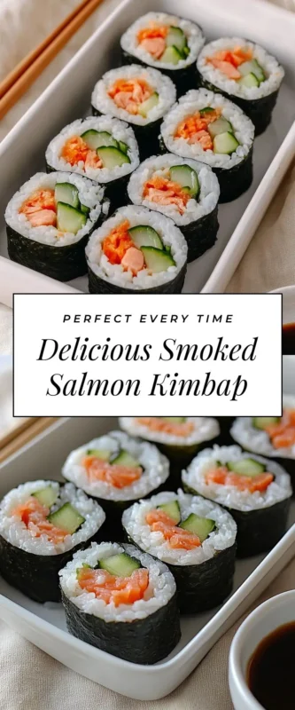 smoked salmon gimbap